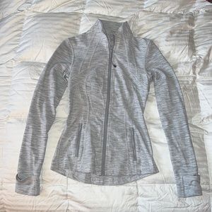 Lululemon define jacket (BBL jacket) in striped grey, size 4